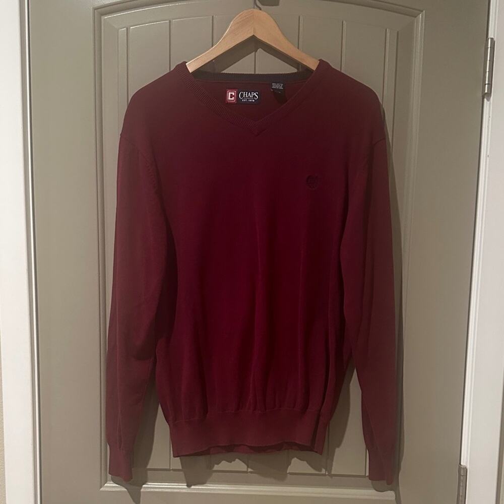 CHAPS Knit Pullover L
